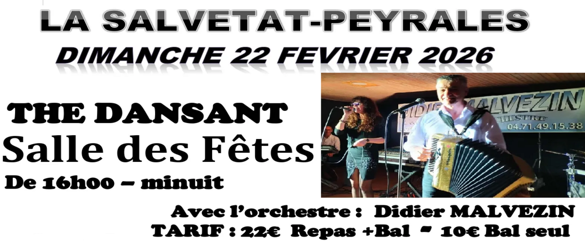 Thé dansant avec l'orchestre Didier Malvezin