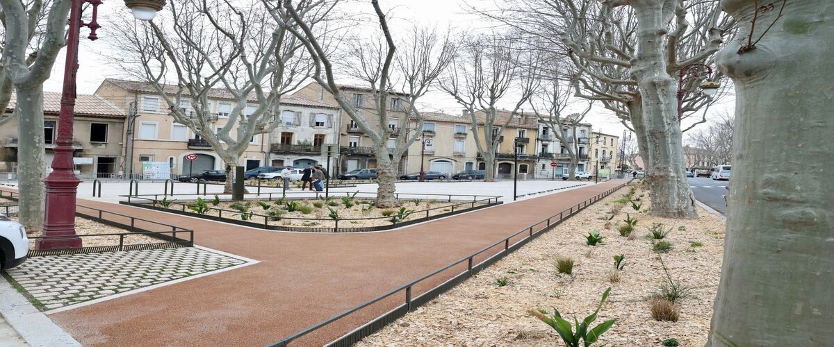 Un parking végétalisé à Narbonne
