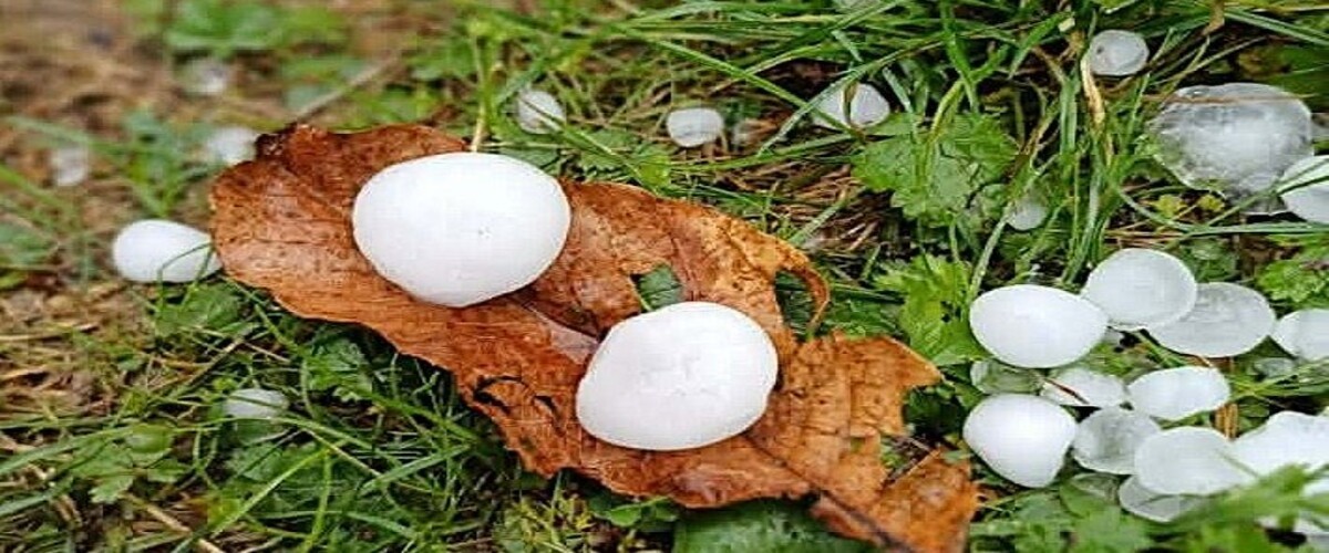 Orage de grêle à Vaureilles