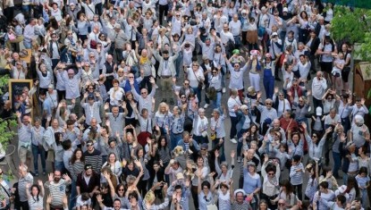 Tentative de record du monde de marinières !